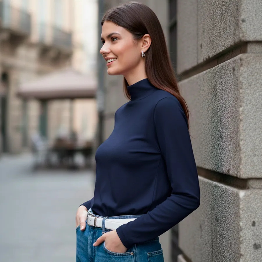 POLO-UNI-N BLUSA CUELLO A 8056